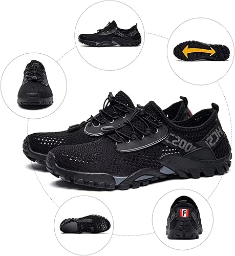 Miniatura 6 de SOBASO Zapatos de agua para mujeres y hombres, secado rápido, para natación, playa, zapatos acuáticos para deportes acuáticos, buceo, senderismo,