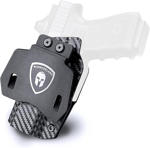 WARRIORLAND Funda OWB de corte óptico compatible con Glock 1719, G4343X (sin MOS), Hellcat, Taurus G2CG3C, M&P Shield 9, M&P 9380 Shield EZ, P320,