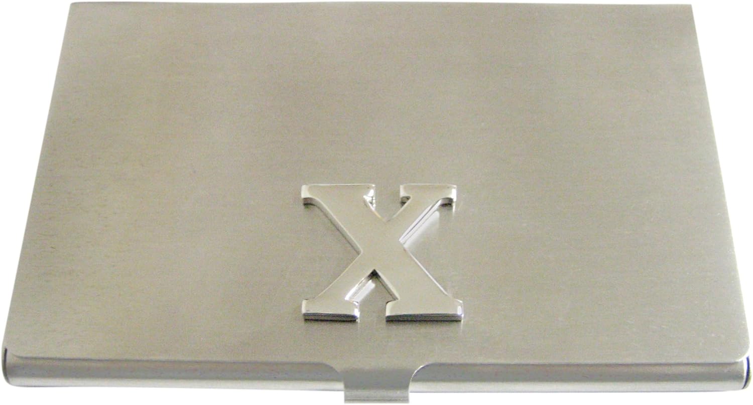 Kiola Designs Letter X Monogram Business Card Holder