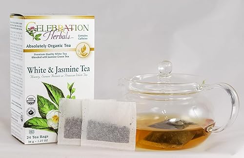Miniatura 3 de CELEBRATION HERBALS White & Jasmine Tea Organic 24 Bag, 0.02 libras