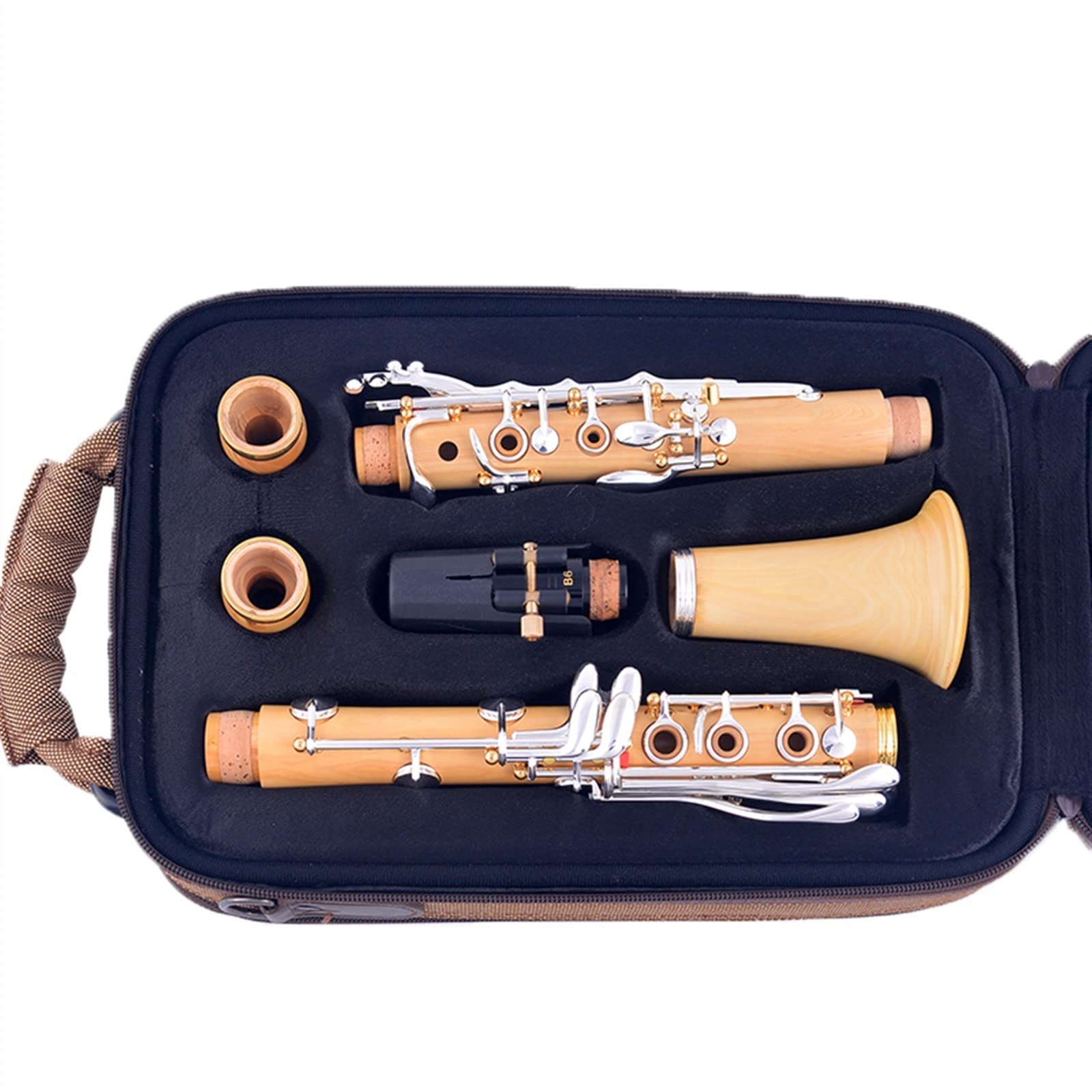 principianti Clarinetto Clarinetto Professionale In Legno Di Bosso Clarinetto In Sib 18 Tasti Per Principianti E Musicisti Professionisti Strumenti a fiato
