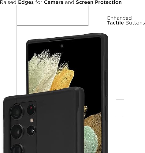 Miniatura 3 de Case-Mate - Serie Tough - Funda para Samsung Galaxy S22 Ultra - Protección contra caídas de 10 pies - 6.8 pulgadas - Negro resistente