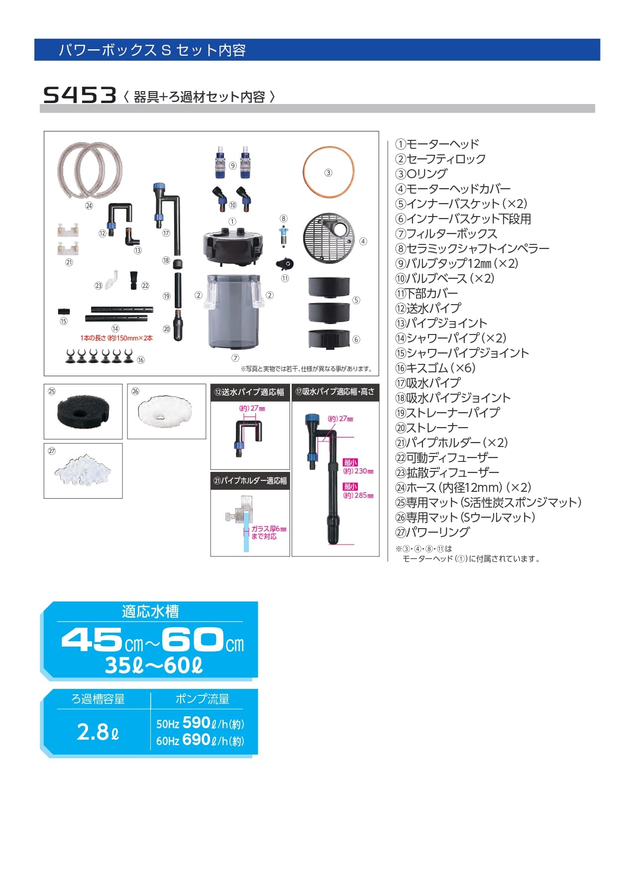 Amazon | コトブキ パワーボックス S453 水槽用フィルター | ノー