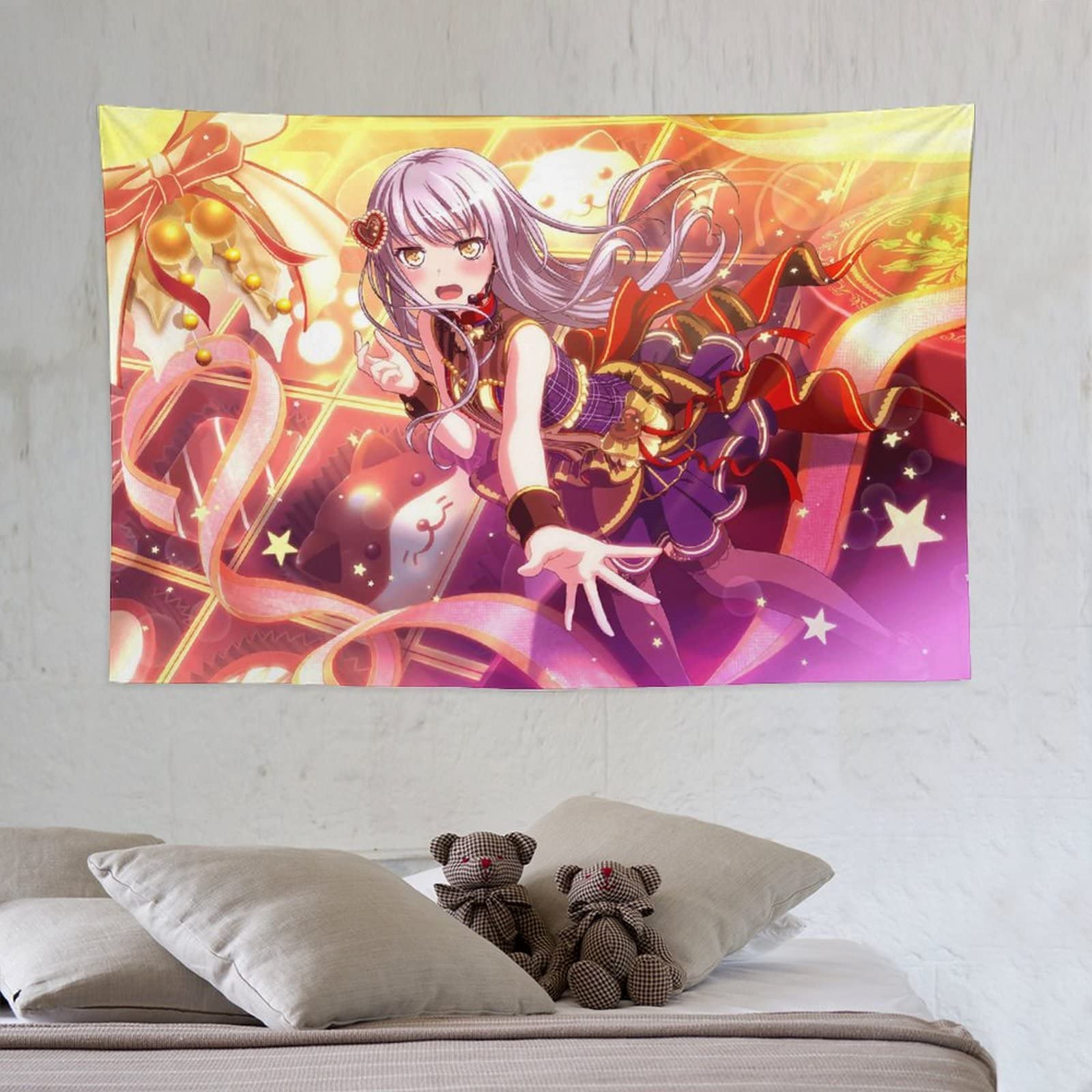 Amazon.co.jp: バンドリ！湊 友希那 タペストリー かわいいアニメ柄 壁