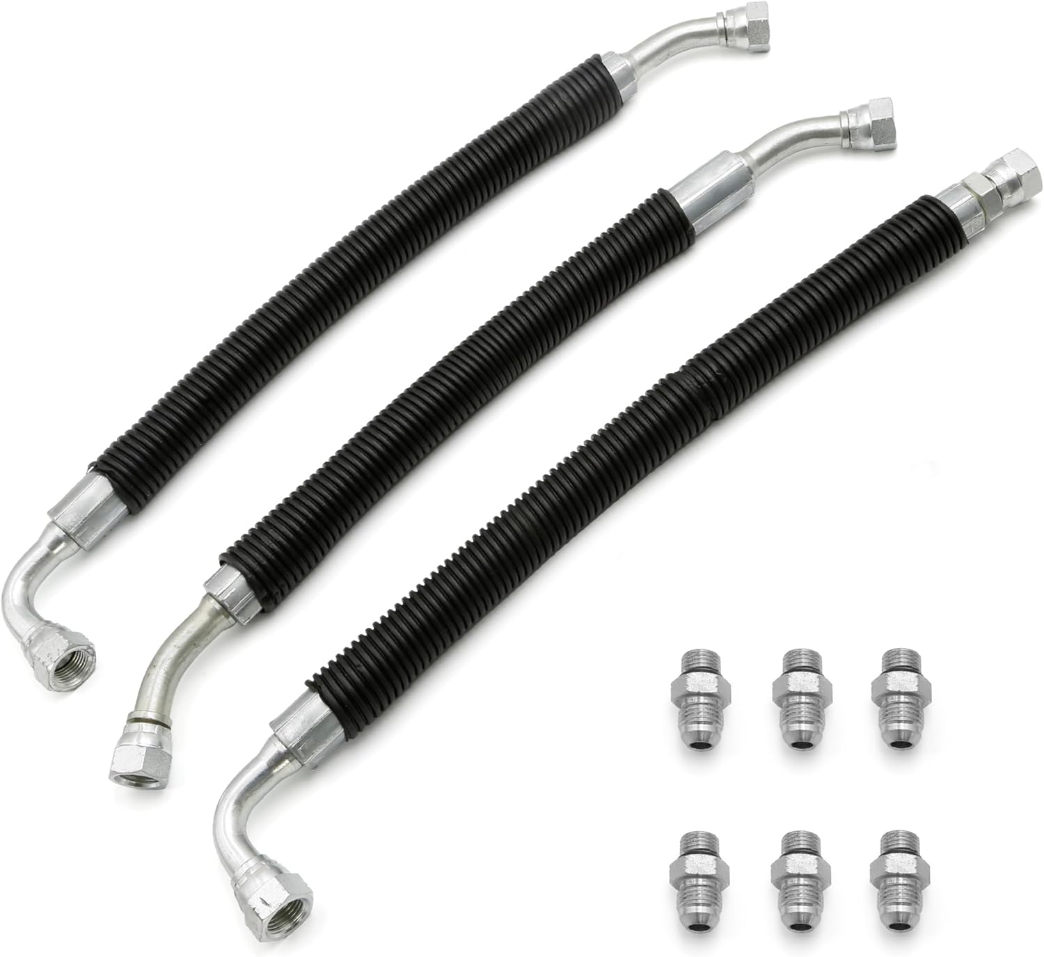 ASTROSYNC High Pressure Oil Pump HPOP Hoses Lines with Crossover Replacement Kit Fit for Ford Excursion F250 F350 F450 F550 Super Duty 7.3L Powerstroke Turbocharged Engines 1999-2003