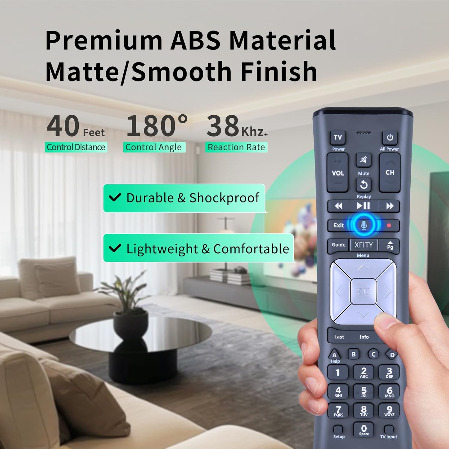 (2 Pack) XR11 Voice Remote Control Replacement fit for Comcast/Xfinity Premium Voice Activated Cable TV with Backlit New Remote