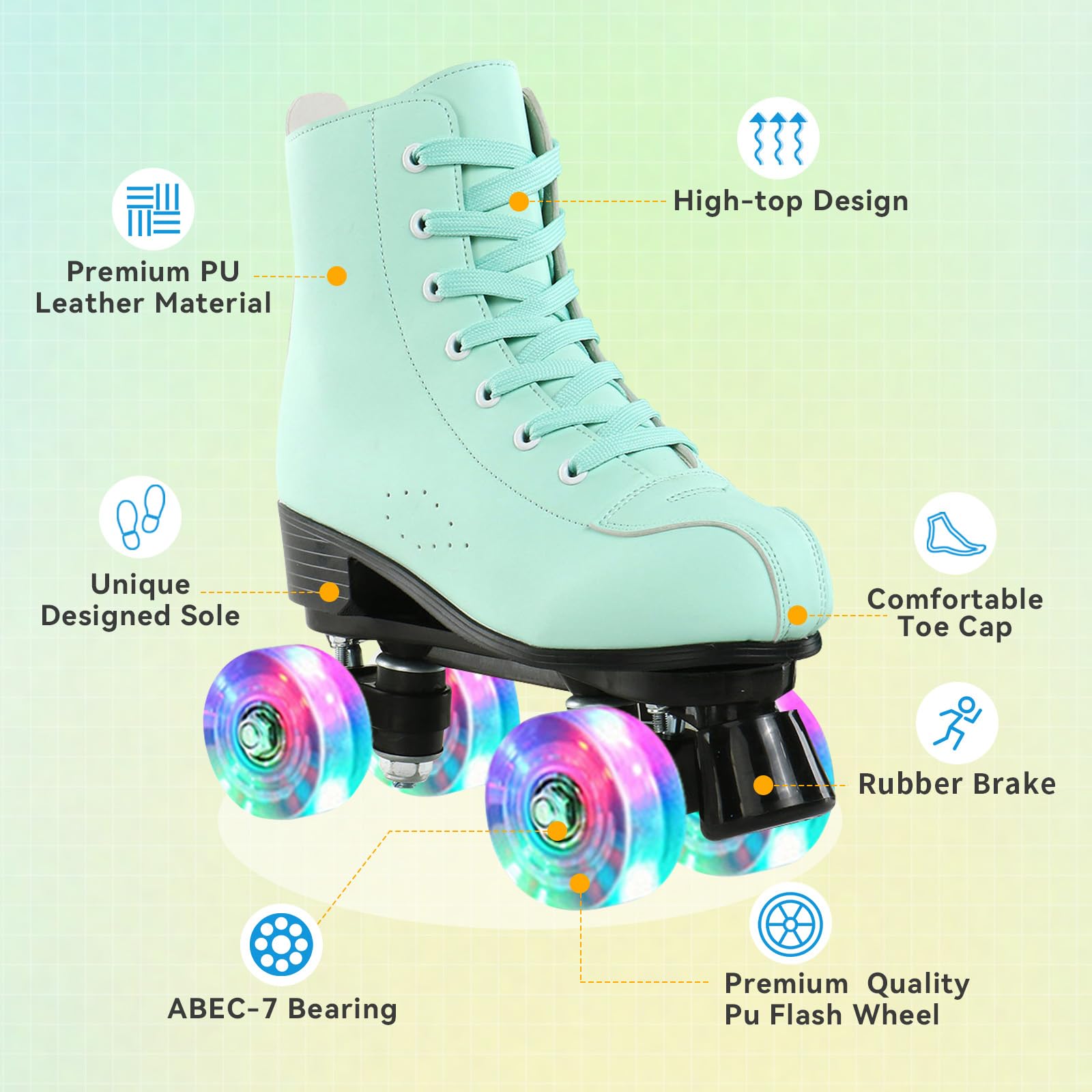 XUDREZ Patins à roulettes pour femmes et filles, patins à roulettes en