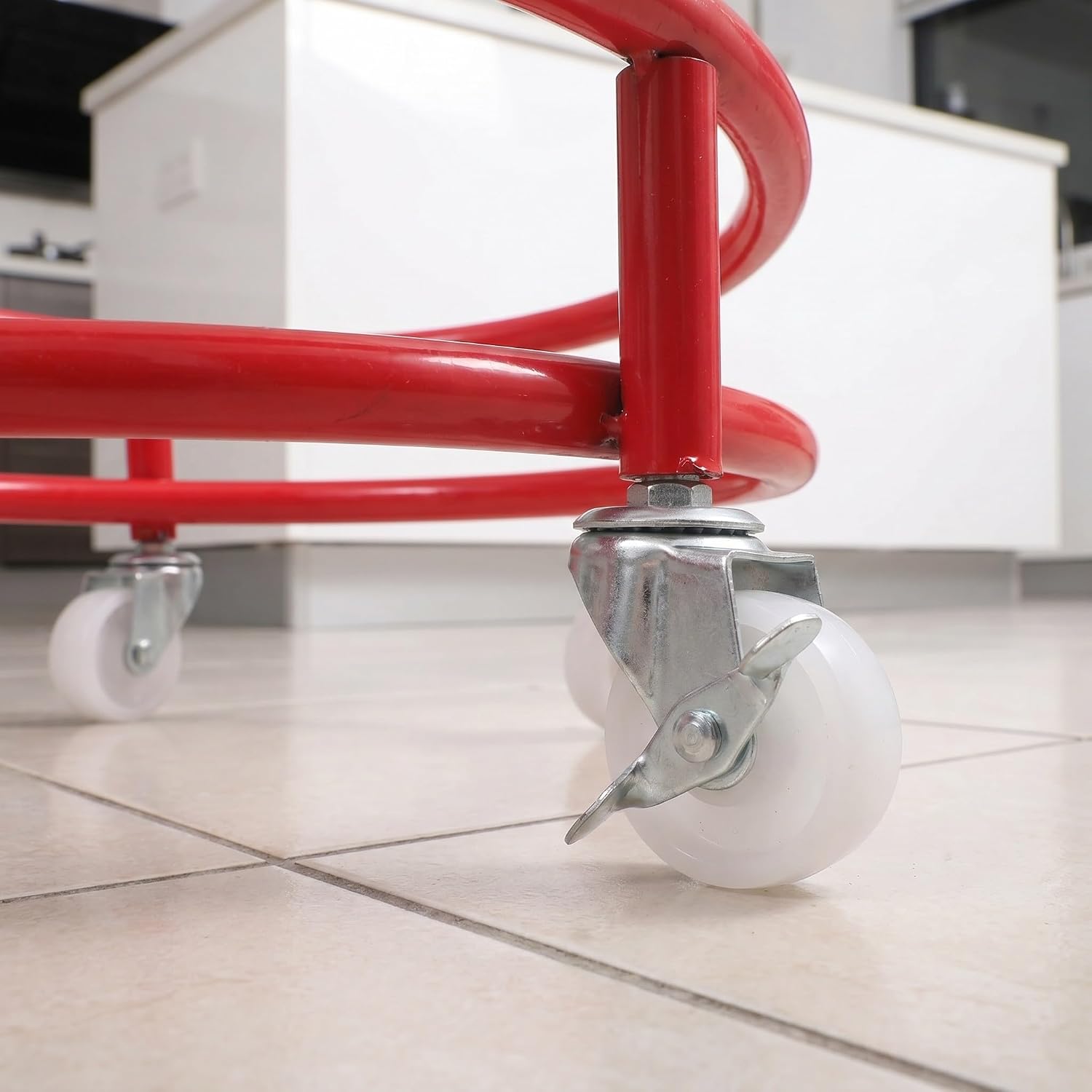 YARNOW Movable Gas Cylinder Holder Stand with Wheels for Kitchen Storage