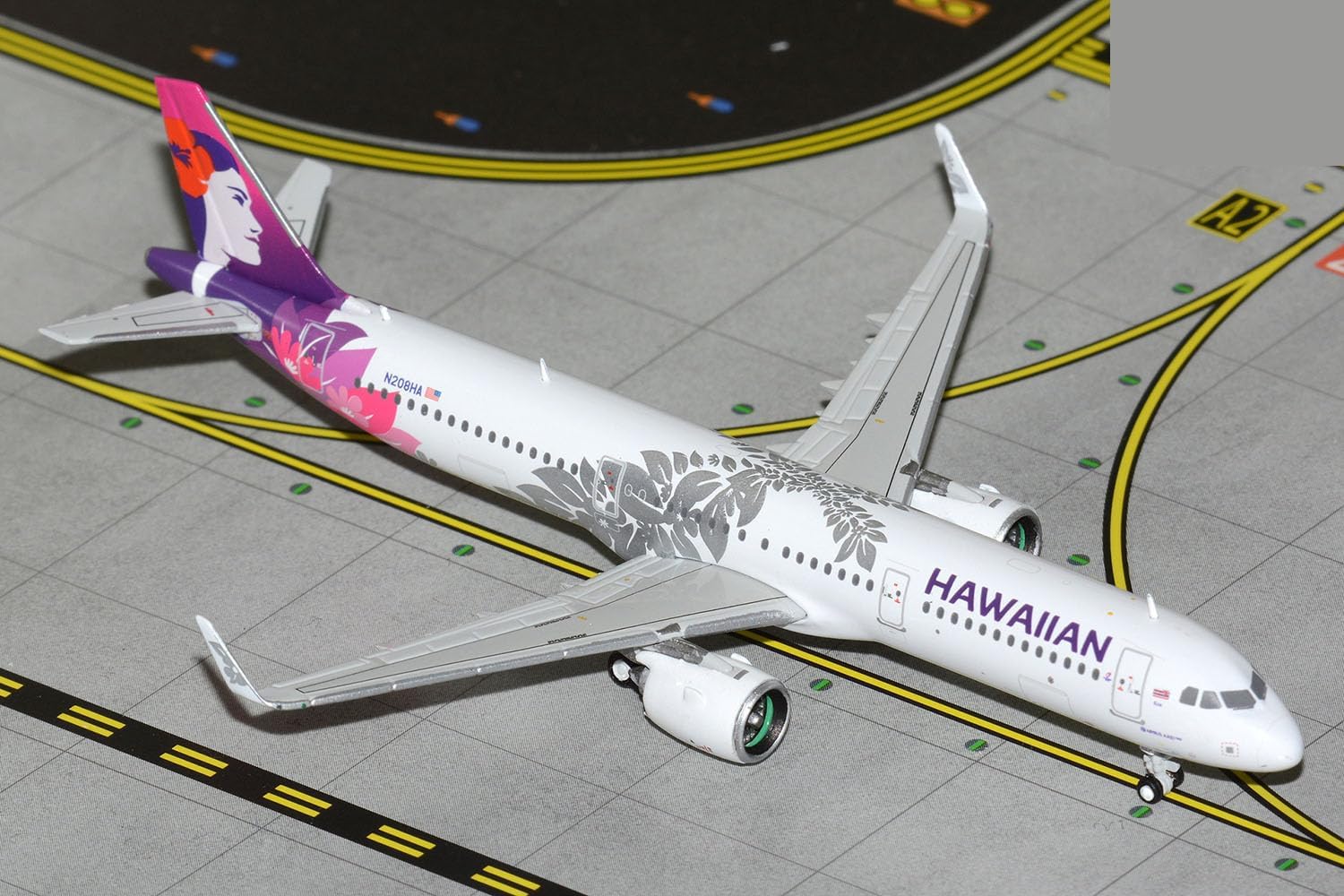 GeminiJets GJHAL2302 Hawaiian Airlines Airbus A321neo N208HA; Scale 1:400