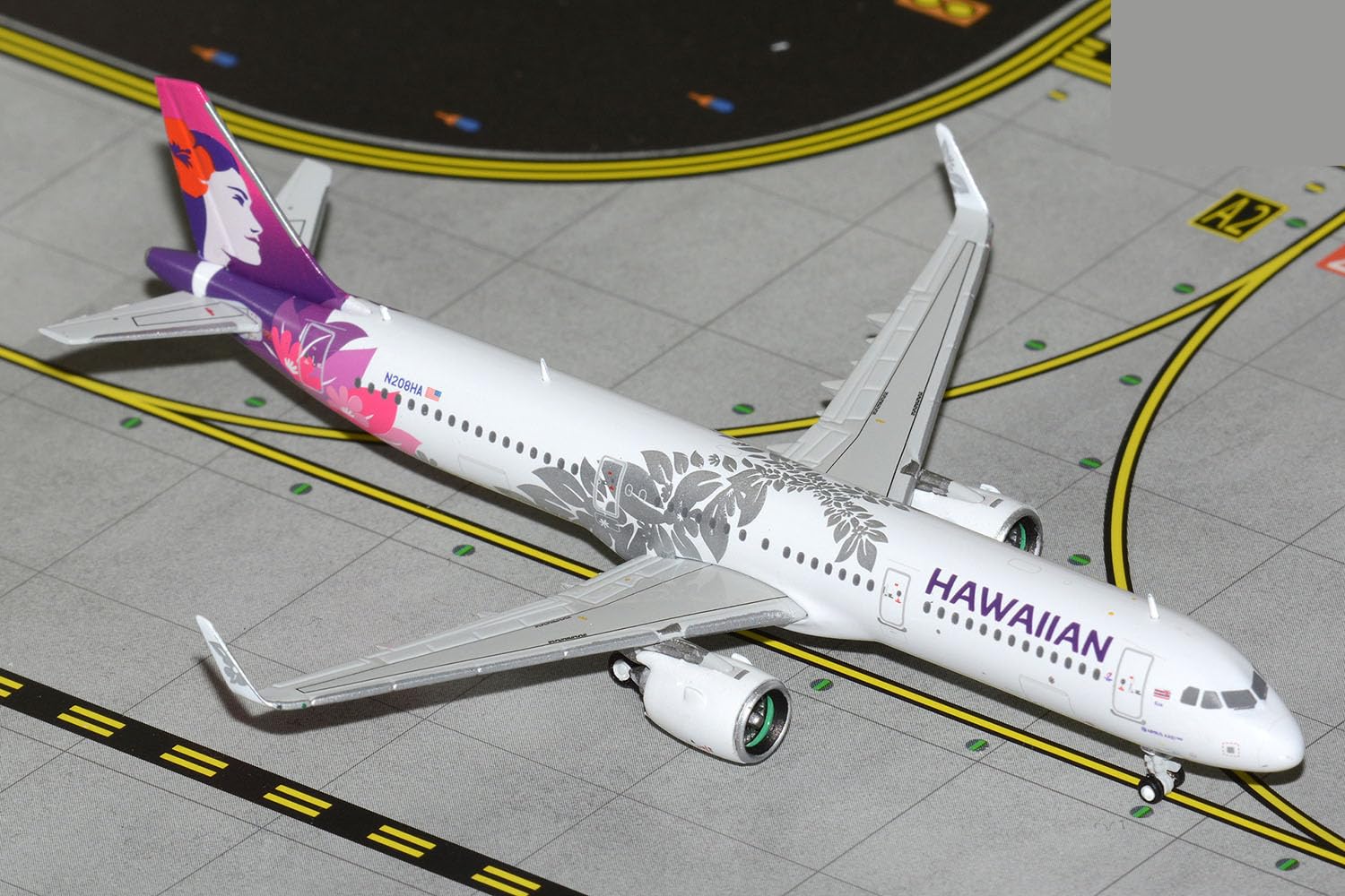 GJHAL2302 Hawaiian Airlines Airbus A321neo N208HA; Scale 1:400