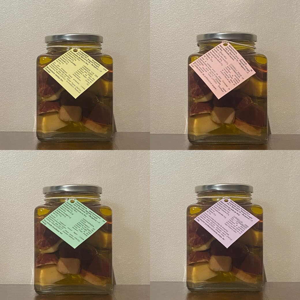 Ganze Steinpilze „Testa Nera“ in Olivenöl – 980 g – Italienische Feinkost im Glas – Nespoli Funghi