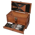 Outers 70084 25 - Piece Universal Wood Gun Cleaning Tool Chest (.22 Caliber and up), Multi, One Size