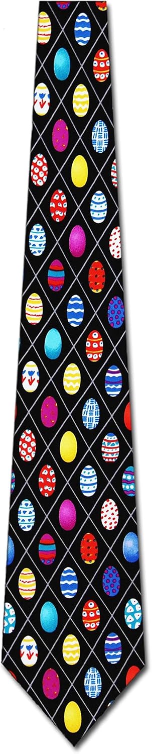 Three Rooker Easter Egg ties Mens Necktie
