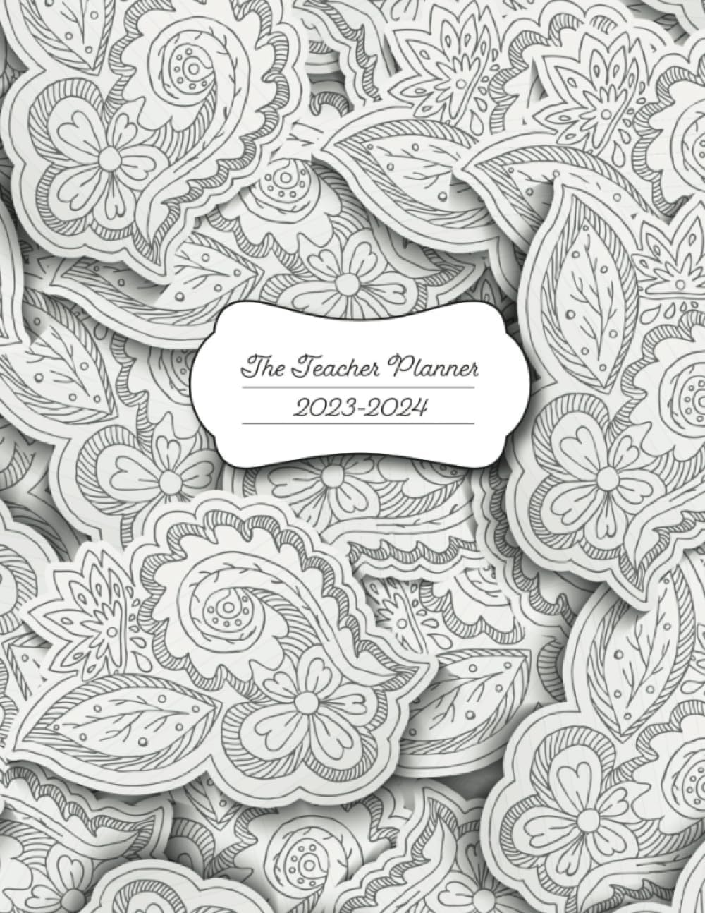 School Year Planner: 2023 - 2024 with Colouring Book Cover: Monthly Organizer for September to June