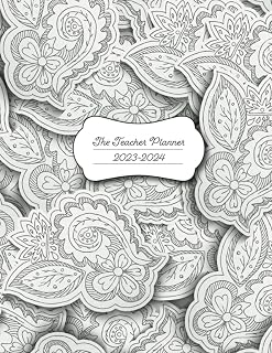 School Year Planner: 2023 - 2024 with Colouring Book Cover: Monthly Organizer for September to June