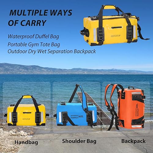 Miniatura 2 de ESONE Bolsas secas impermeable para hombresmujeres, bolsas secas para kayak, mochila impermeable para viajes, bolsa seca, mochila impermeable para