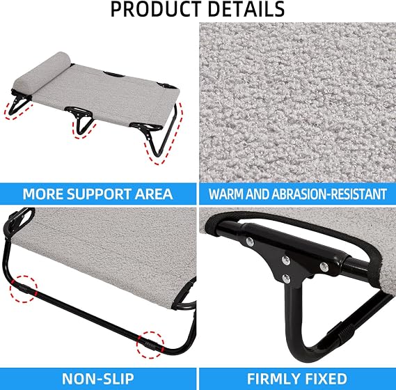 ABE Elevated Dog Bed - Outdoor, Off-Ground Dog Cot, Cooling, Large Size (Medium)