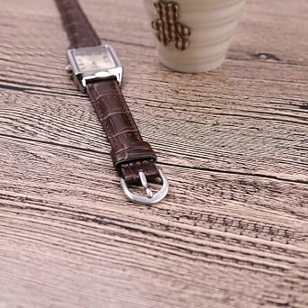 Casio Women's Watch - LTP-V007L-9BUDF Gold Dial, Brown Band, Brown, Strap