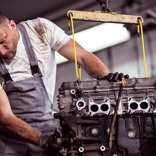 Miniatura 13 de 6 ganchos de pinza de freno de acero resistente con puntas de goma, herramienta automotriz para trabajos de frenado, rodamiento, eje y suspensión 6