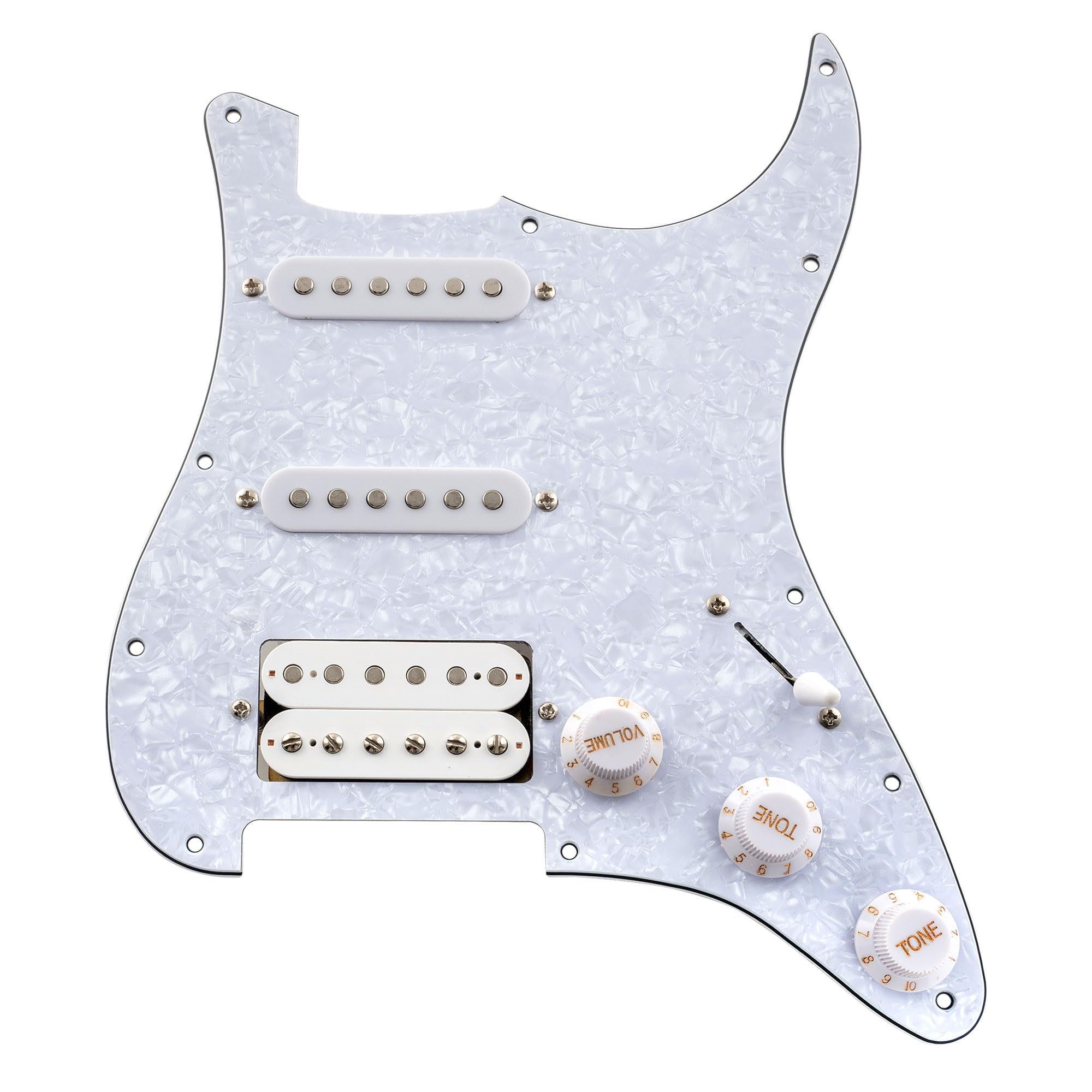 Amazon | Musiclily Basic 11穴 HSS 配線済みピックガード セラミック