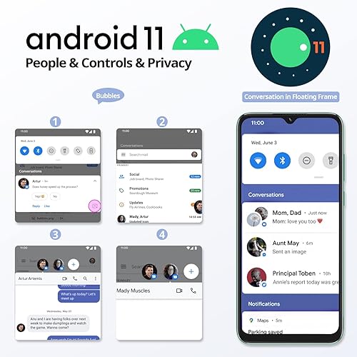 Miniatura 6 de Teléfono Android Blackview A55 teléfonos celulares desbloqueados de doble sim 4G Android 11 OS 3GB16GB ROM desbloqueados teléfonos desbloqueados HD