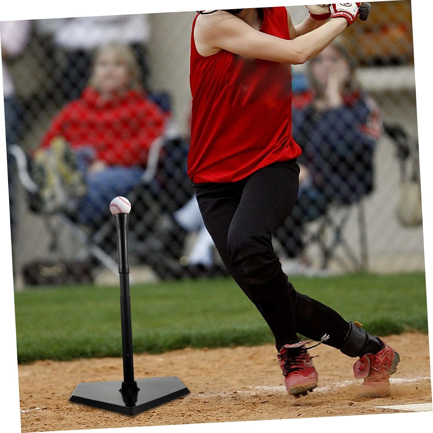 Abaodam 1pc Sturdy and Stable Baseball Softball Batting Tee Trainer for Boys and Girls and Adults Lightweight Material Tripod Design for and Stability for Practice