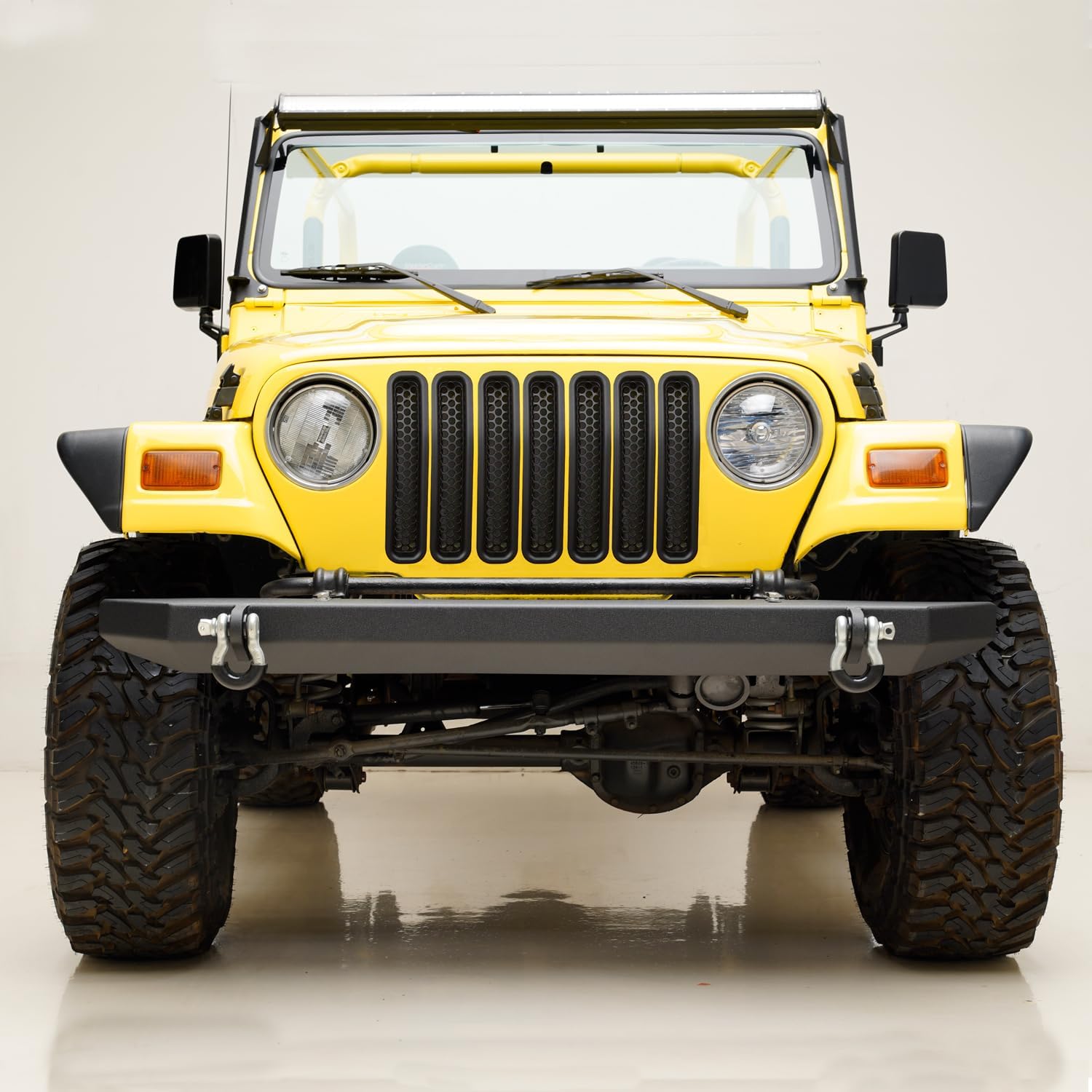 Front Grille Fit for Jeep Wrangler TJ 1997-2006 Black Hood Grill Guard Insert Mesh Grilles