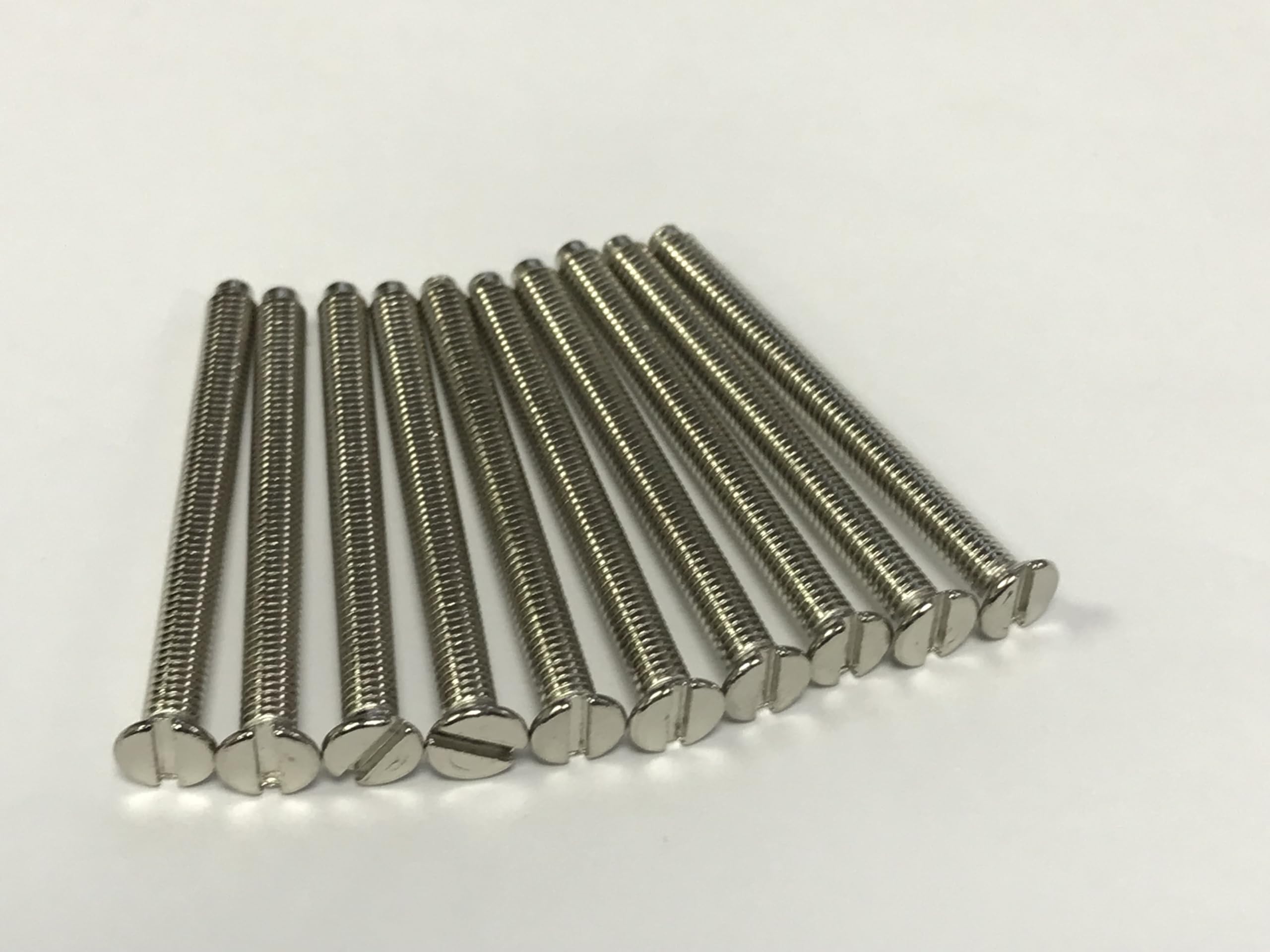 Viti Elettriche Cromate M3.5 X 40/50/75 Mm Per Prese E Interruttori, Testa Piatta O Svasata, Confezioni Da 10/20/50 Pezzi - 2