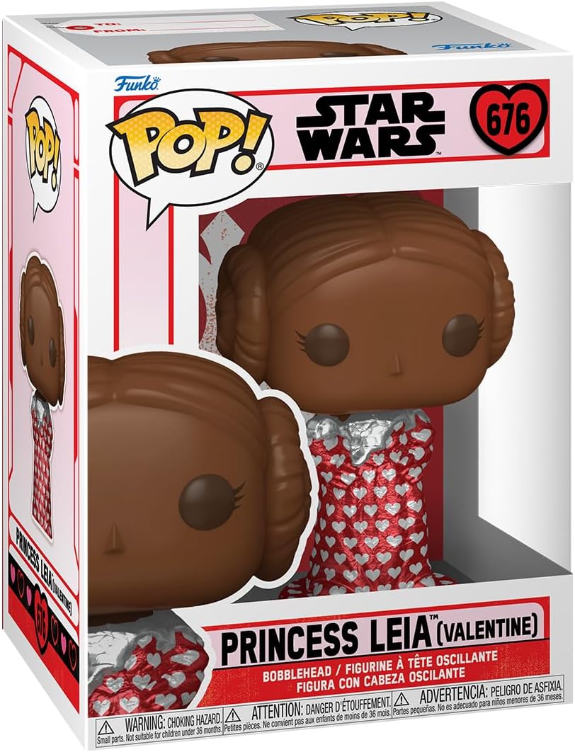 Funko POP! Star Wars: Valentines, Princess Leia - Collectable Vinyl Figure - Gift Idea - Official Merchandise - for Kids & Adults - Movies Fans - Model Figure for Collectors and Display