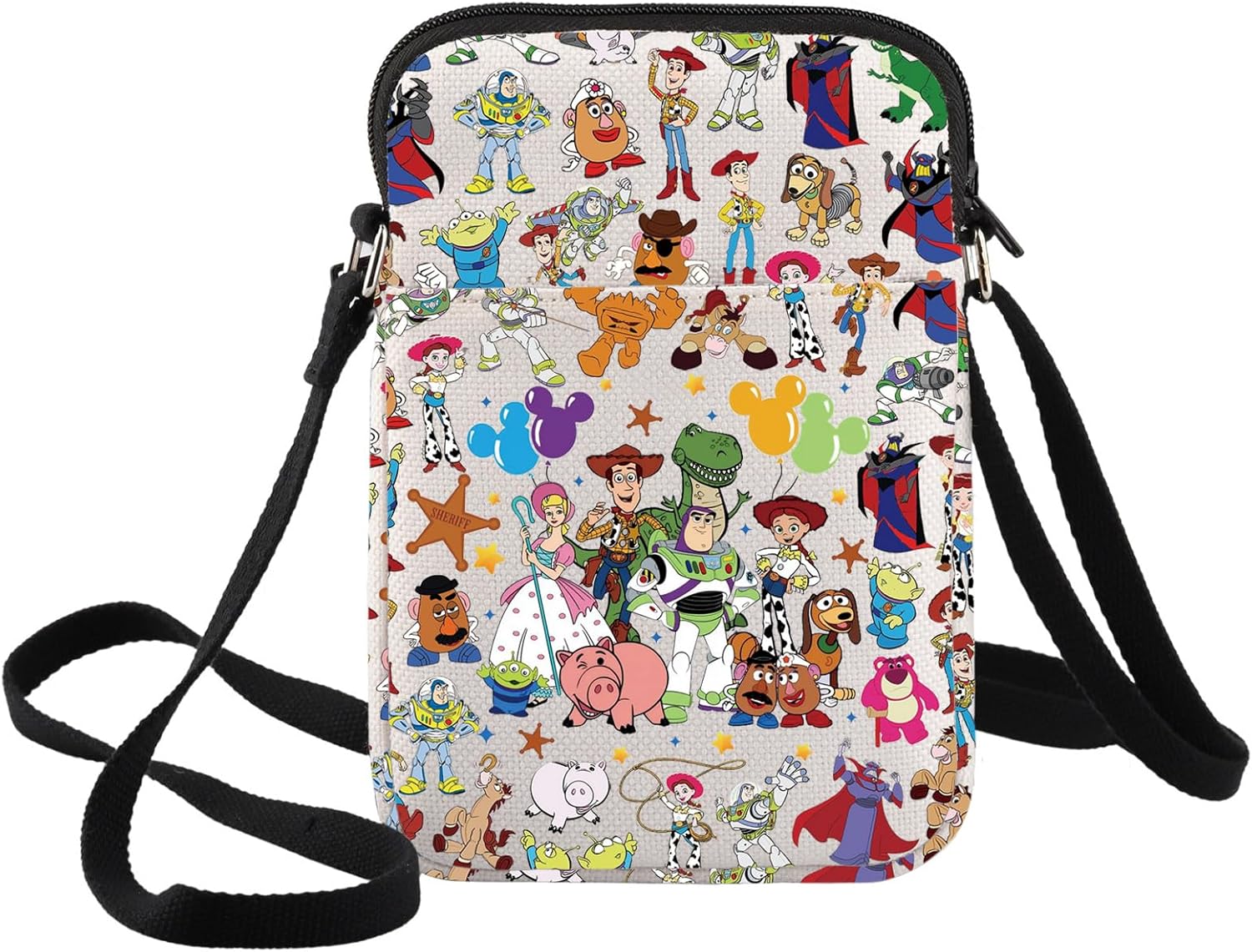 BWWKTOP Buzz Crossbody Bag Woody Fans Gift Buzz & Slinky Dog Shoulder Bag Jessie & Lotso & Rex Merch