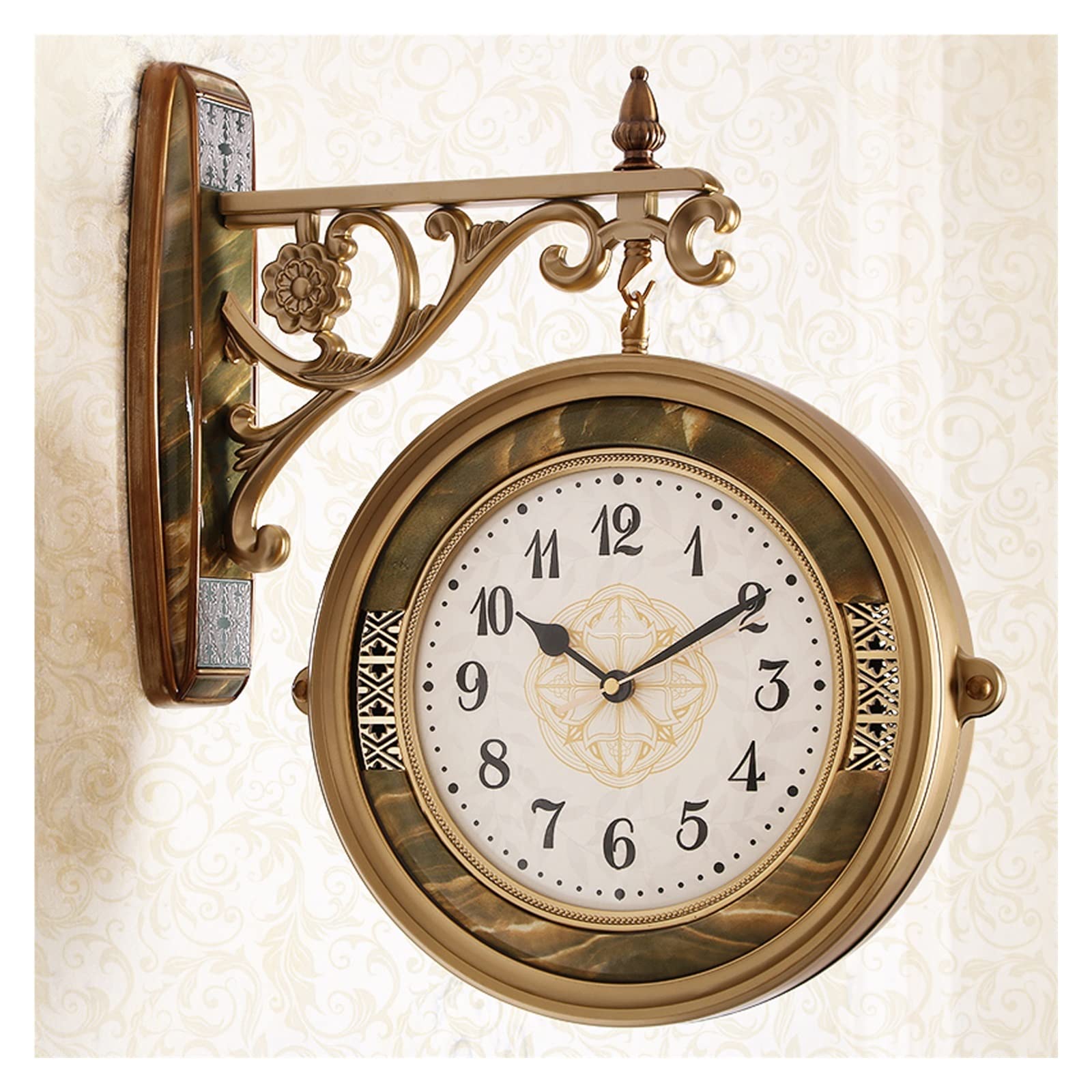 Horloge murale double face rotative pour sublimer le salon et la cuisine