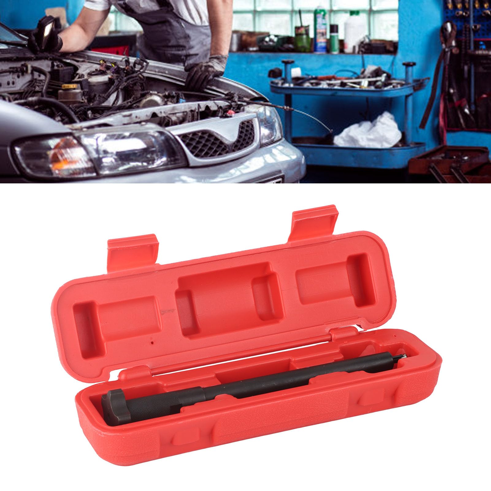 Estrattore Guarnizioni Rame Iniettori 230mm Foro 7mm | Acciaio antiruggine, Valigetta robusta inclusa, Per officine motori , Rimozione rondelle 7-8,2mm, Attrezzo profess