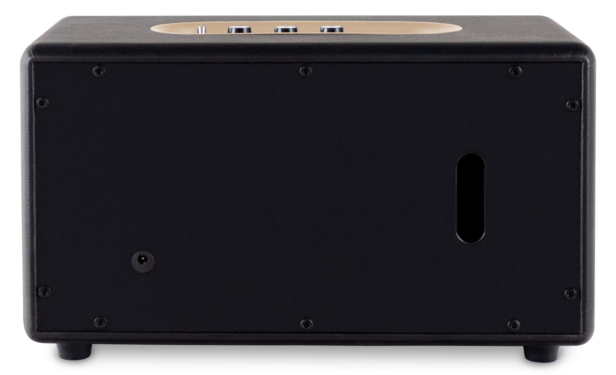 Rocktile GP-10 / BB-860BK Gitarren Amp Set - Kopfhörerverstärker mit 6 hochwertigen Amp-Models und weiteren Funktionen - Bluetooth® Lautsprecher in Lederoptik - 5" Fullrange Lautsprecher - Schwarz