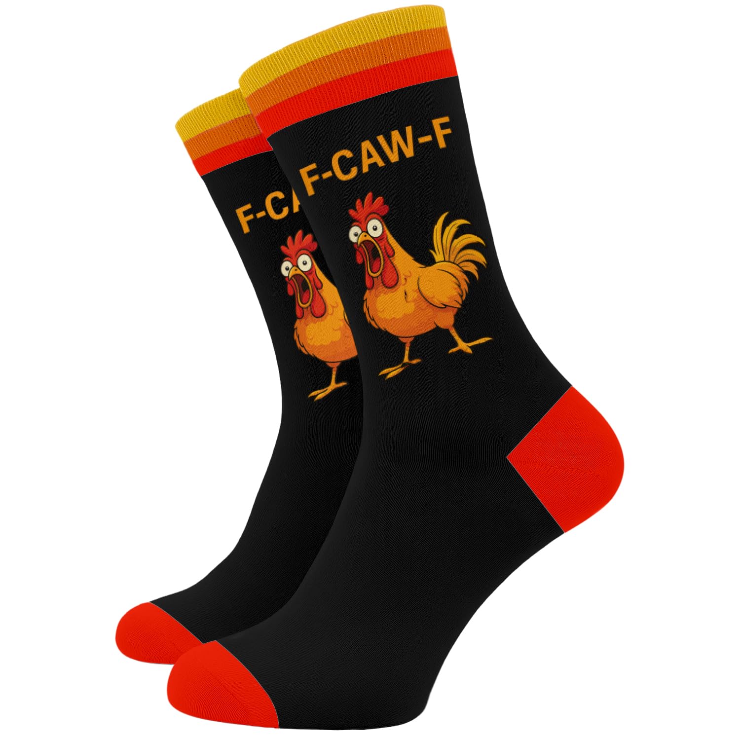 Sc Products Men's F-Caw-F F Caw F Funny Socks | Cotton Rich Size 6-12 Novelty Socks Rude Gifts For | Funny Gifts For Stocking Fillers | Christmas Presents For Him Rude Secret Santa Gift