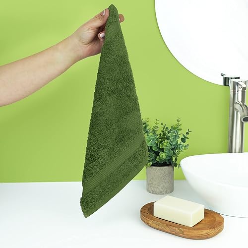 Miniatura 4 de Chakir Turkish Linens Paquete de toallas turcas 100% algodón de calidad de hotel y spa Toallas suaves y absorbentes Toalla de baño de 4 piezas,