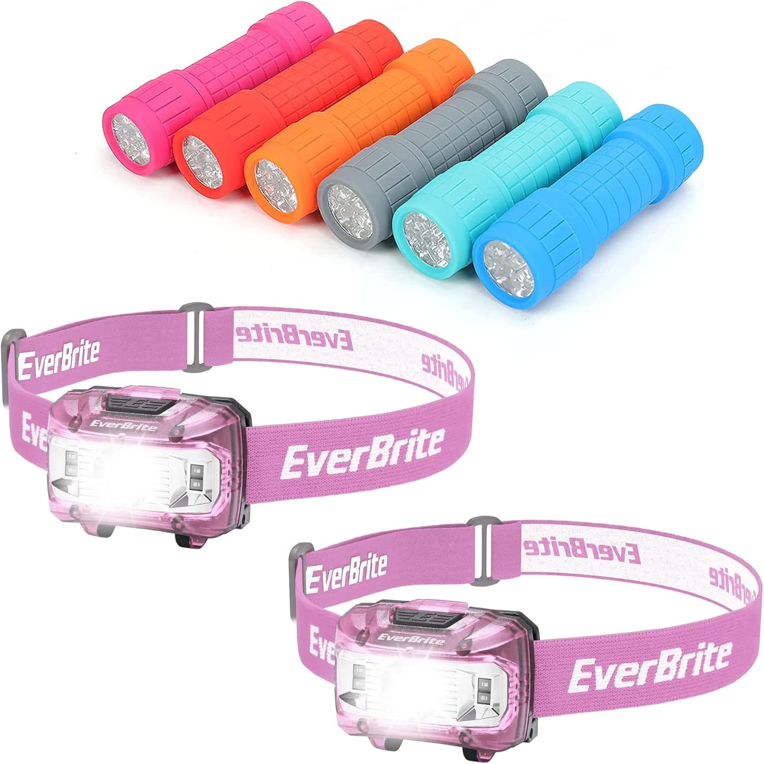 EverBrite 6-Pack LED Flashlight and 2-Pack LED Headlamp