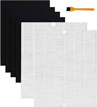 Hongfa AP-1512HH Mighty Air Purifier Filters for Coway AP-1512HH AP-1512HH-FP, 2 Packs True HEPA 3304899 Filters with 4 Carbon Filters for Coway Airmega AP-1512hh Air Purifier