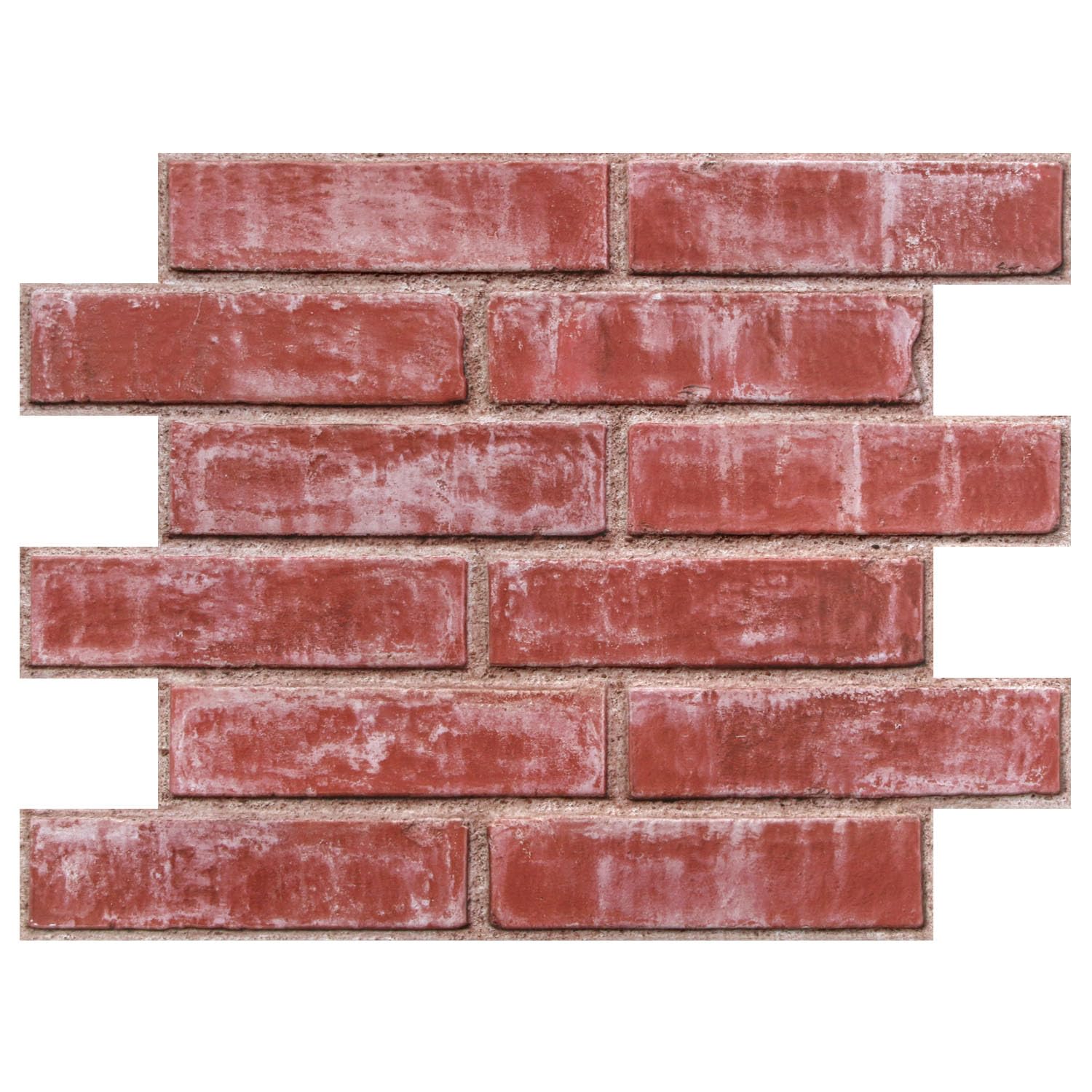 COMSTICKC 3D Faux Brick Wall Panel Self Adhesive Wall Stickers, 10 Sheets 15.7" x 11.8", Lightweight Thin PVC 3D Peel and Stick Fake Brick Decorative Tiles for DIY Wall Decor, Retro Red