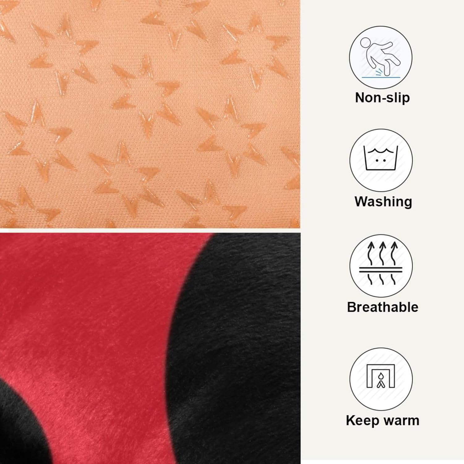 review xigua Ladybugs Dog Bed Cat Bed Washable Comfortable Pet Bed Ultra Soft Non-slip Calming Kennel Pad for Small Medium Large Dogs Cats,24 x 36 Inch