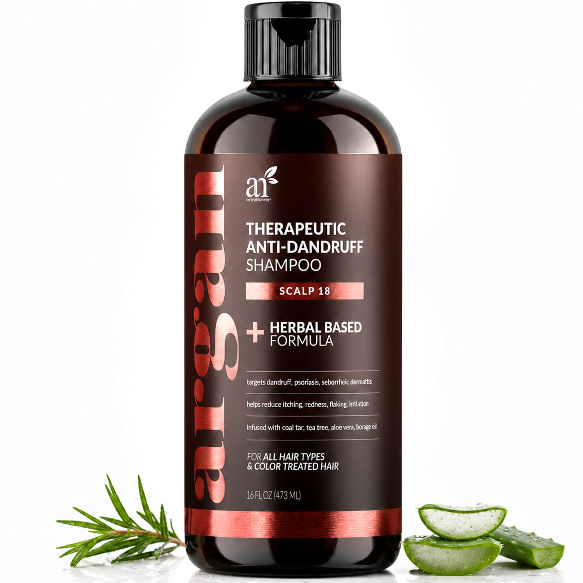 Artnaturals Therapeutic Argan Shampoo with Coal Tar