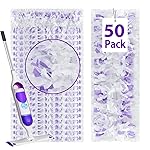50 Count Disposable Heavy-Duty Power Mop Pads Refills for Swiffer Power Mop,Replacement Floor Cleaning Refills, Non-Washable & Unscented, Compatible with Swiffer PowerMop (Quick-Absorb, No Residue)