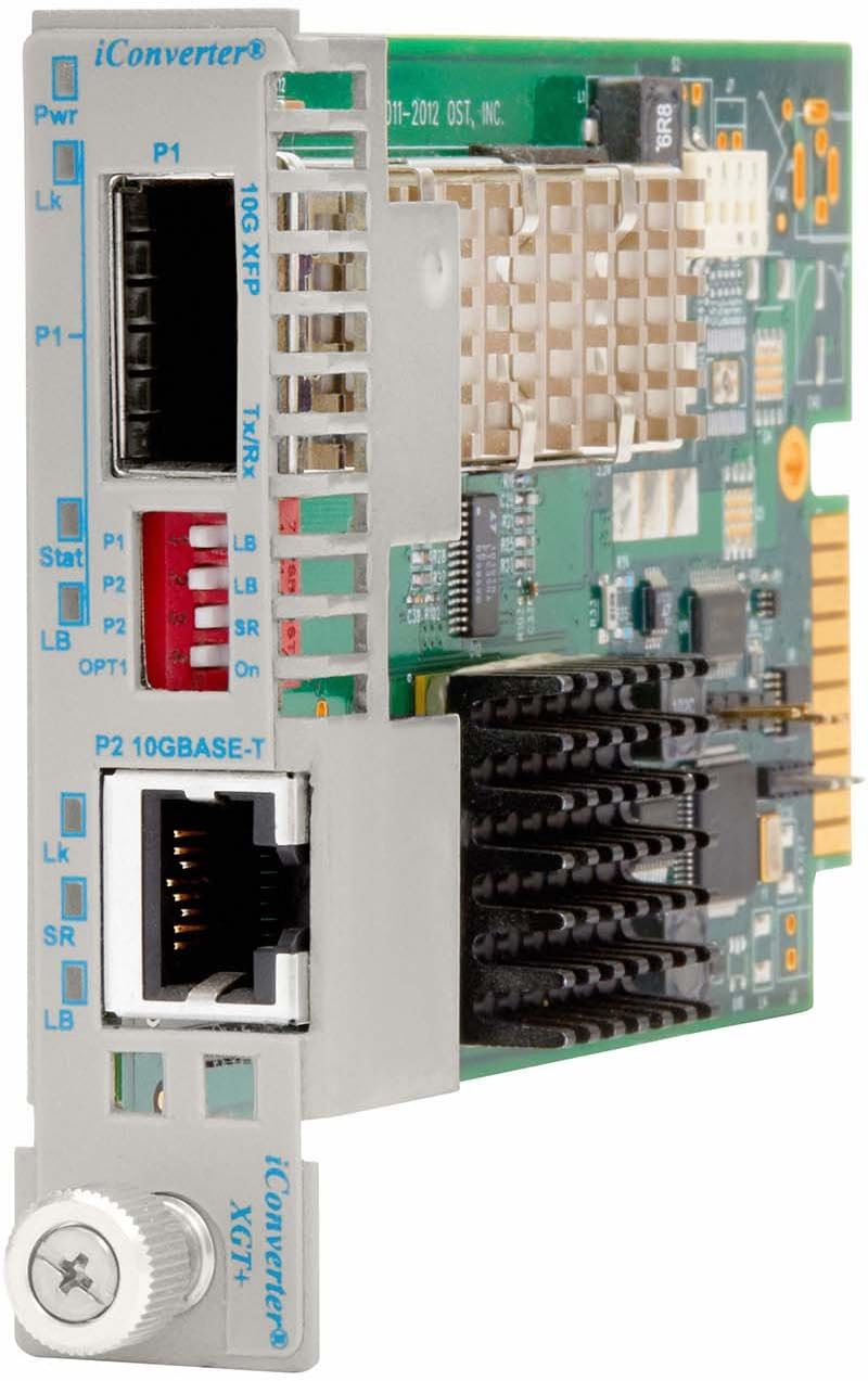 Omnitron 10GBASE-T Ethernet Media Converter