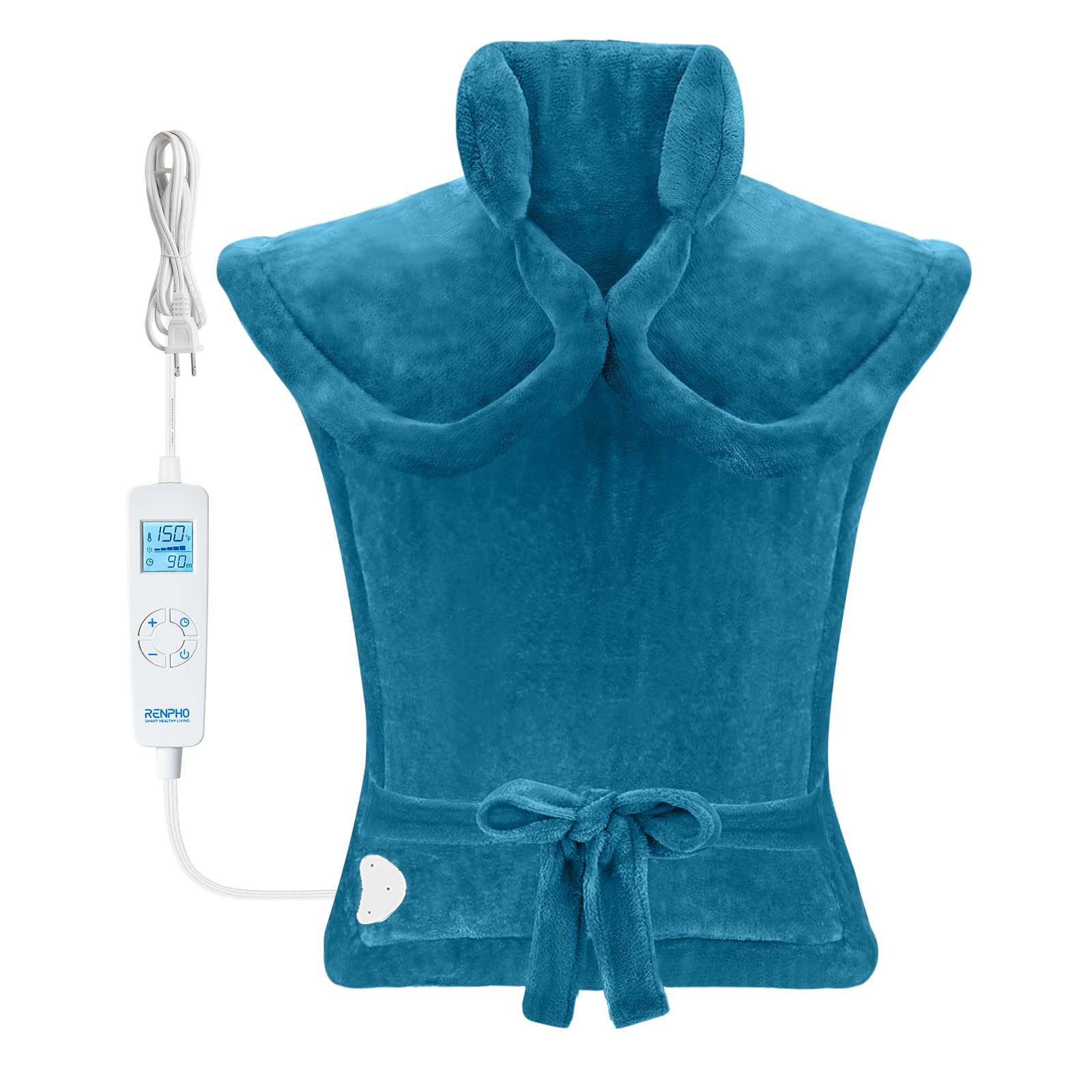 RENPHO Weighted Heating Pad for Back Pain Relief, 24"x33'' Electric