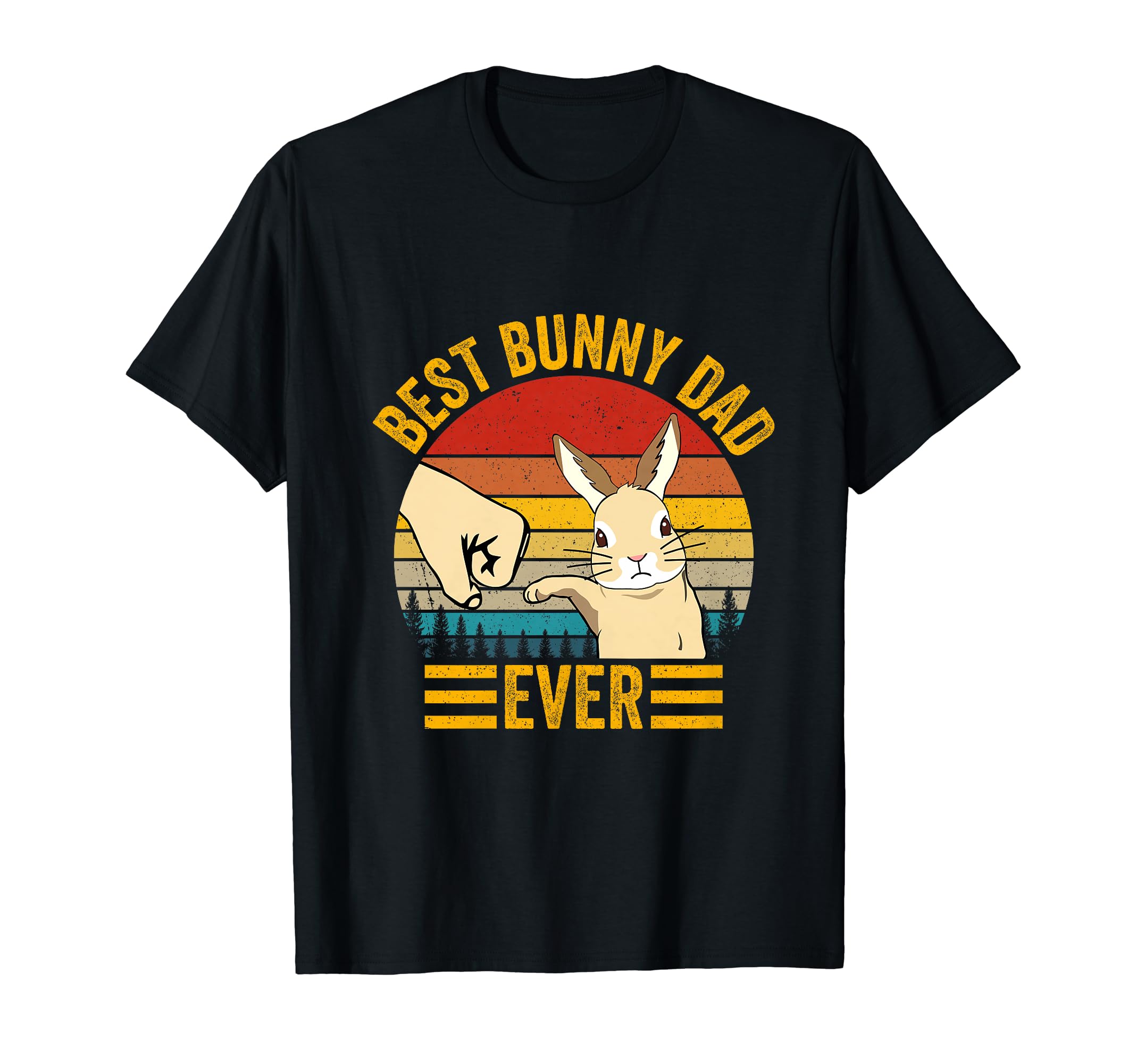 Rabbit Lover Best Bunny Dad Ever Unique ApparelBest Bunny Dad Ever Rabbit Lover Father Pet Rabbit T-ShirtOEKO-TEX STANDARD 100