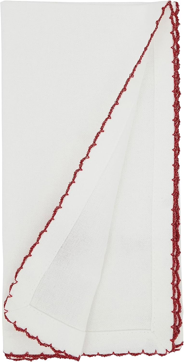 Jolly Joy Whip Stitch Santa Hat Napkin (Set of 4)