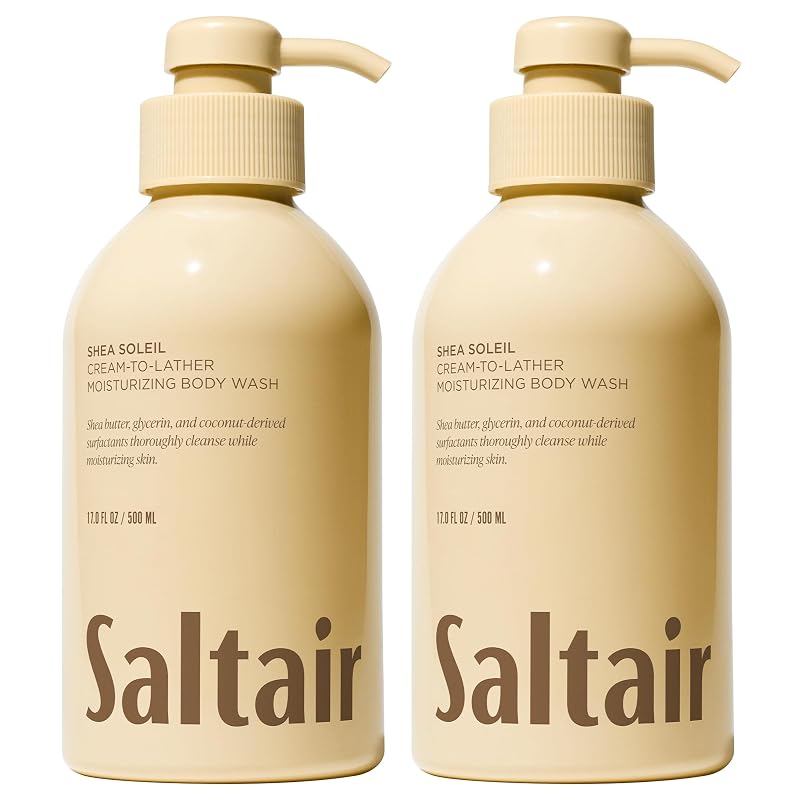 Sabonete líquido corporal Saltair Shea Soleil, pacote com 2, 510 mL cada