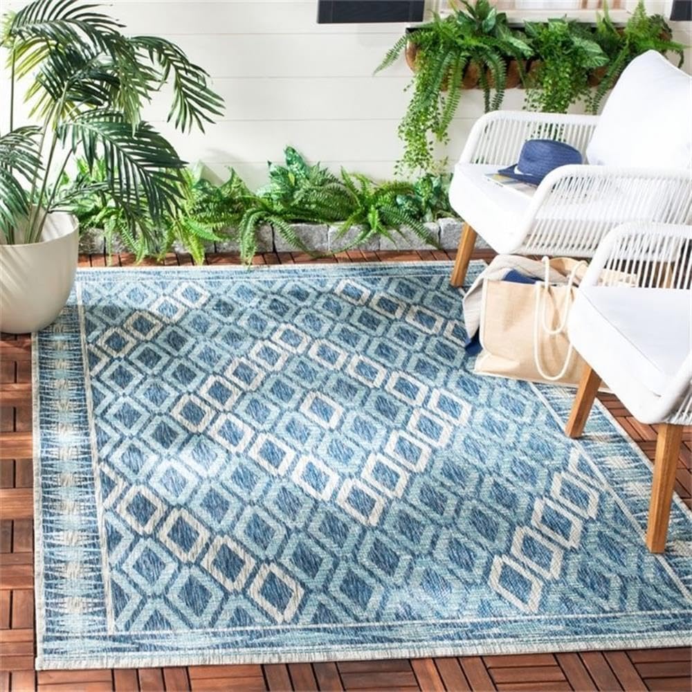 Pemberly Row 2'7" x 5' Area Rug, Navy and Gray, Durable Everyday Use, Soft Cushioning for Entryway, Bedside, Compact Living Spaces, Versatile Decorative Accent Rug for Home