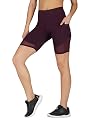 Imperative Women Quick Dry Gym Yoga Workout Sports Shorts with Pocket | Outdoor Running Slim Fit Shorts| Women Tights (M