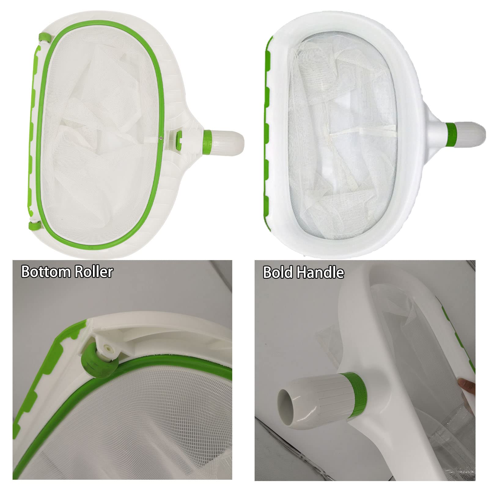Questo Set di retino per Piscina con Asta telescopica, retino a Maglia fine per la Pulizia di Piscine Fuori Terra, interrate, vasche idromassaggio, Spa e laghetti (con Asta)