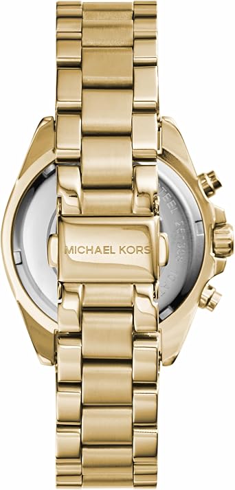 Michael Kors Bradshaw Women's Stainless Steel Chronograph Watch with Steel Bracelet Band